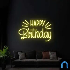 Happy Birthday Neon Sign