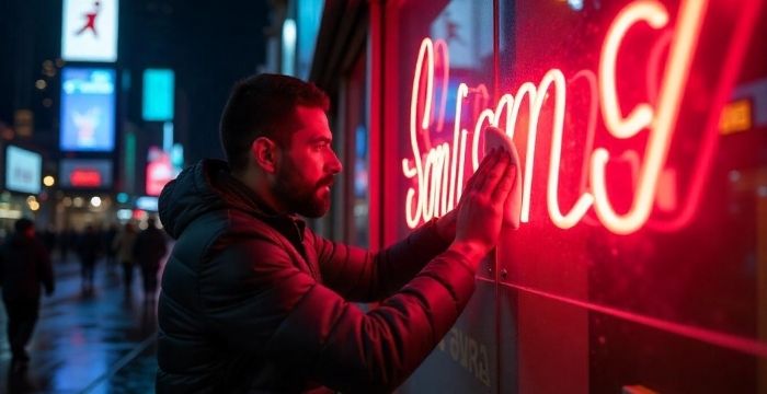 neon sign settings