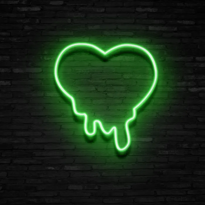 Melting Heart   Neon Sign