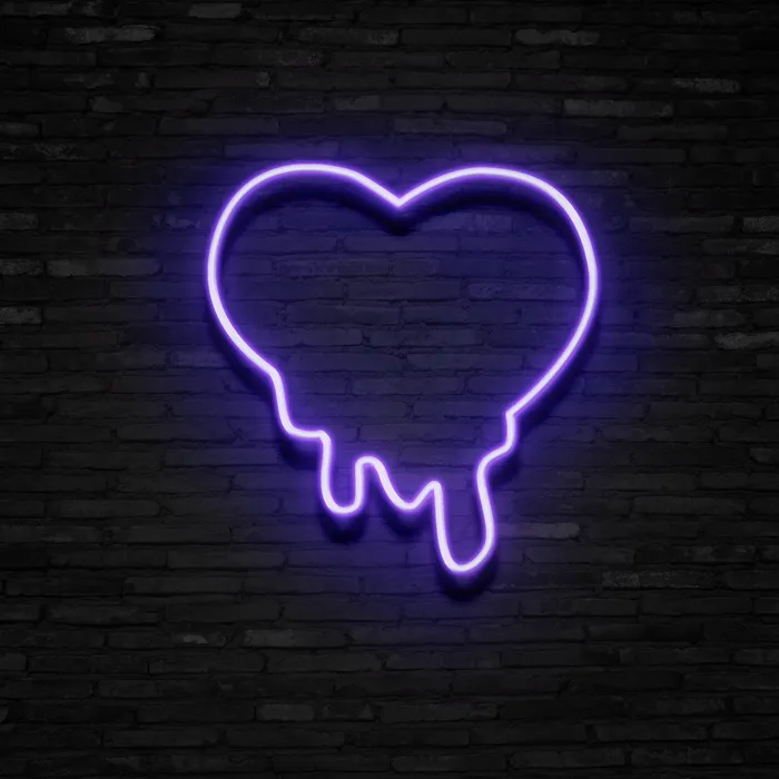 Melting Heart   Neon Sign