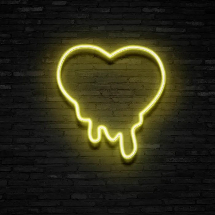 Melting Heart   Neon Sign