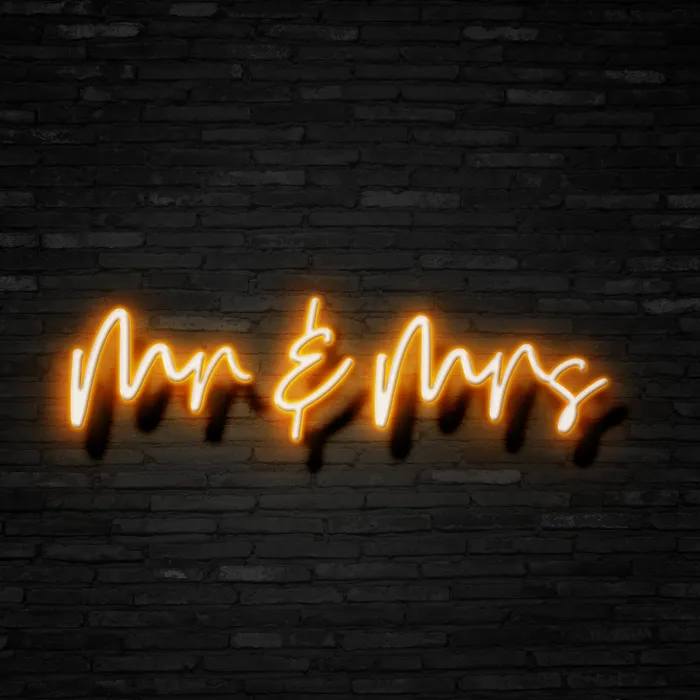 Mr. & Mrs.   Neon Sign