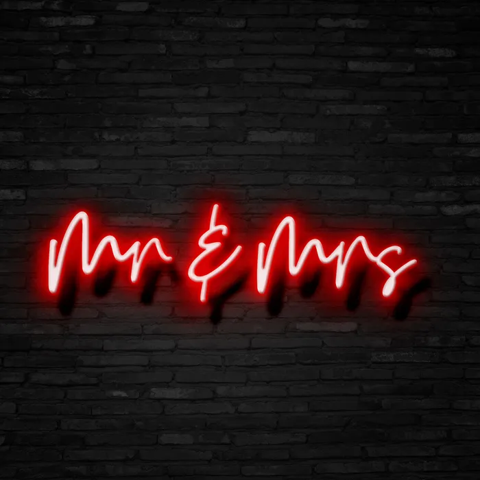 Mr. & Mrs.   Neon Sign