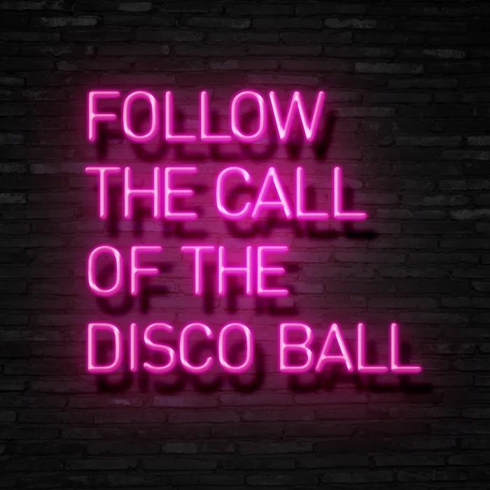 Follow The Call Of The Disco Ball   Neon Sign