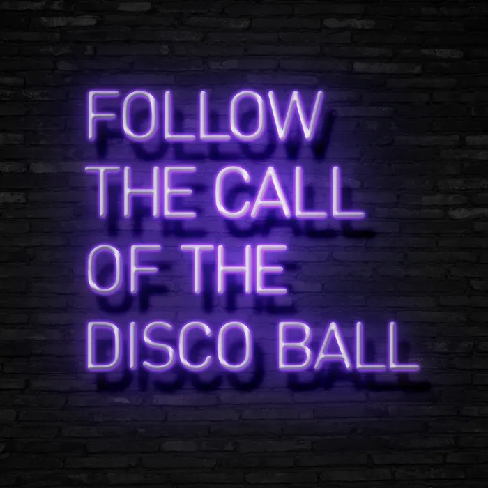 Follow The Call Of The Disco Ball   Neon Sign