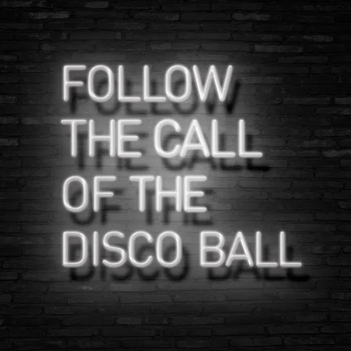 Follow The Call Of The Disco Ball   Neon Sign