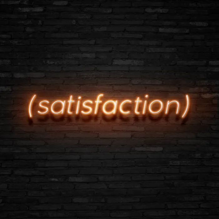 SATISFACTION   Neon Sign