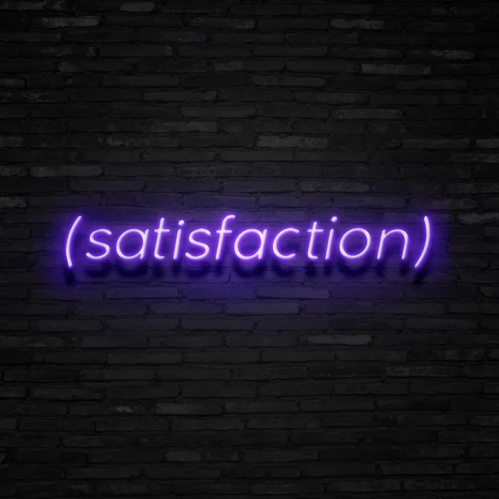 SATISFACTION   Neon Sign