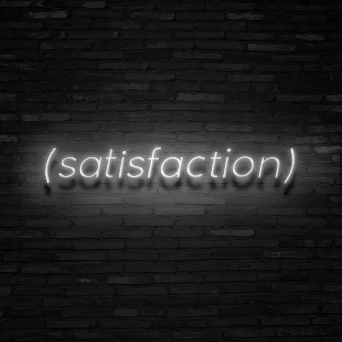 SATISFACTION   Neon Sign