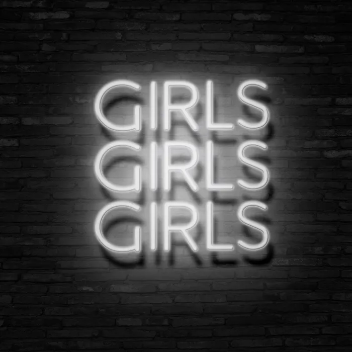 GIRLS GIRLS GIRLS   Neon Sign