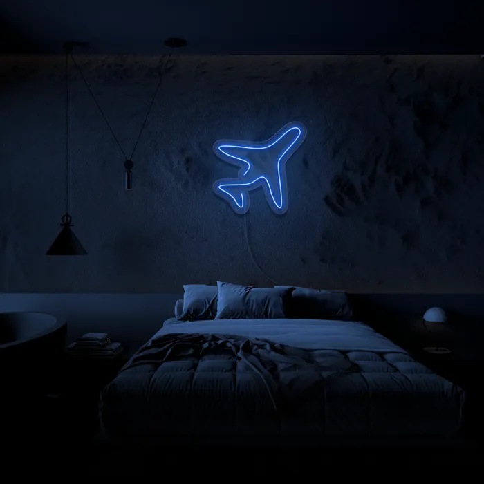 Minimal Plane   Neon Sign