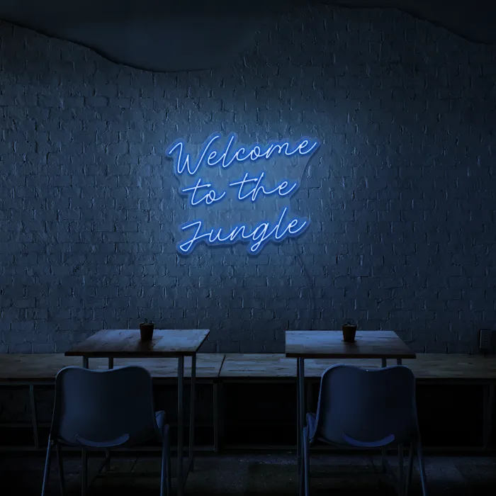 Welcome To The Jungle   Neon Sign