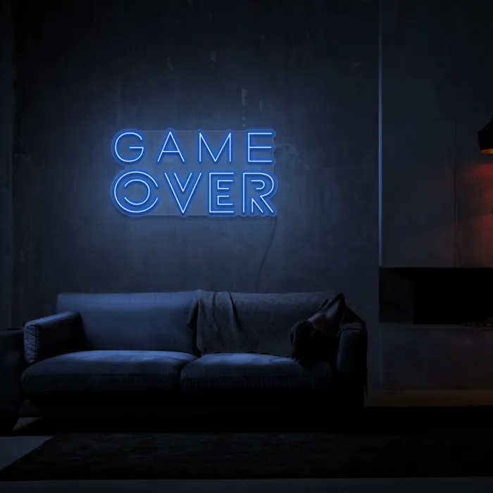 Game Over   Neon Sign