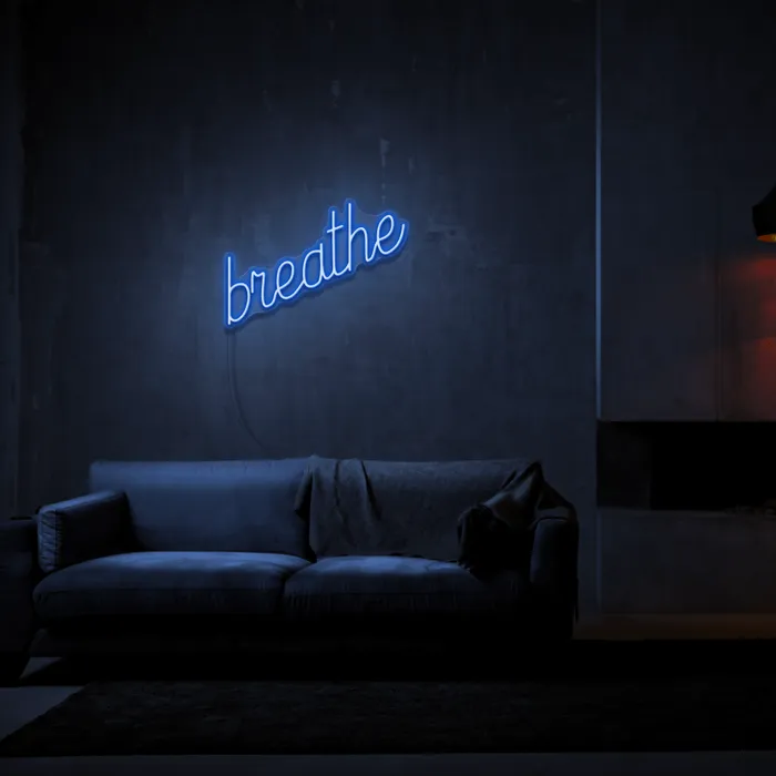 Breathe   Neon Sign