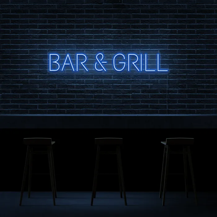 Bar & Grill   Neon Sign