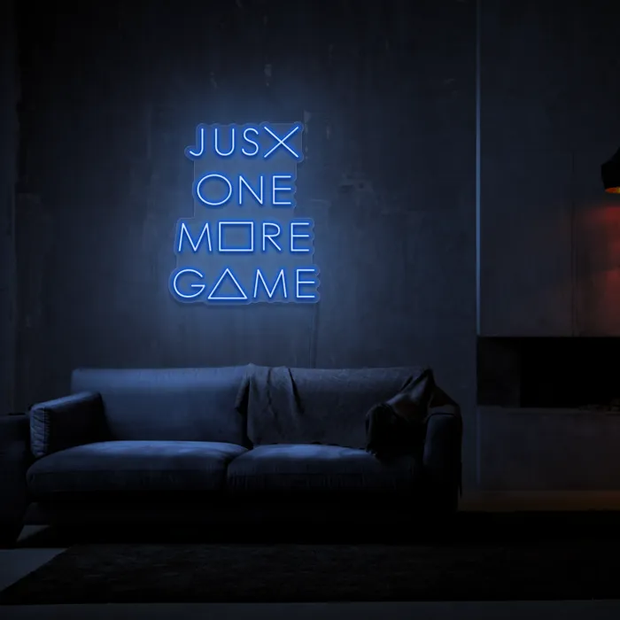 Just One More Game   Neon Sign