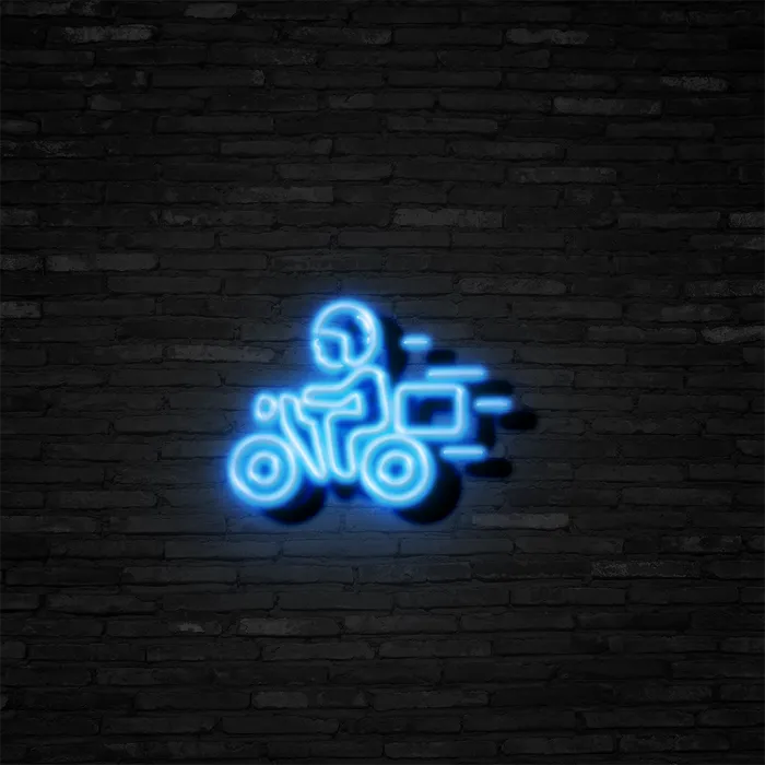 Food Delivery   Neon Sign