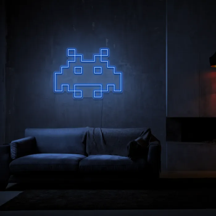 Space Invaders   Neon Sign