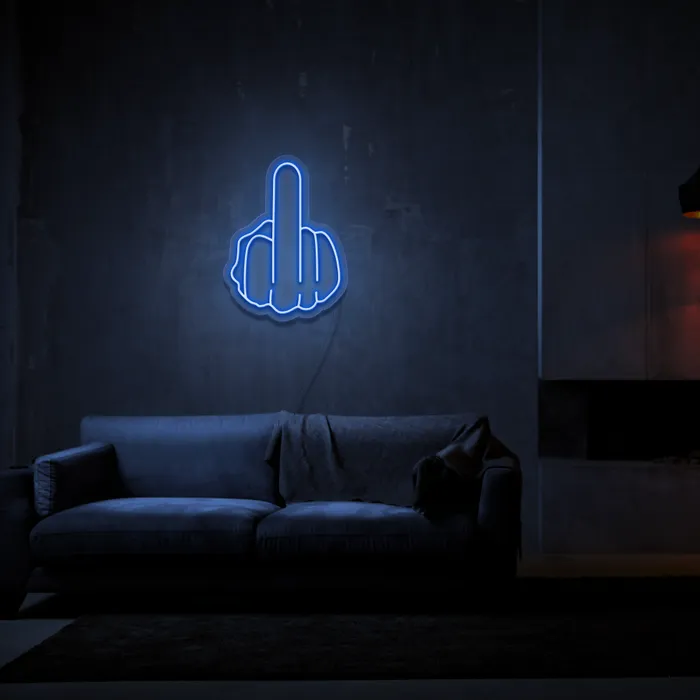 Middle Finger   Neon Sign