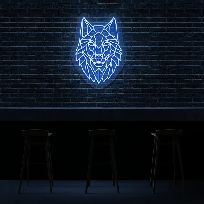 Wolf King   Neon Sign