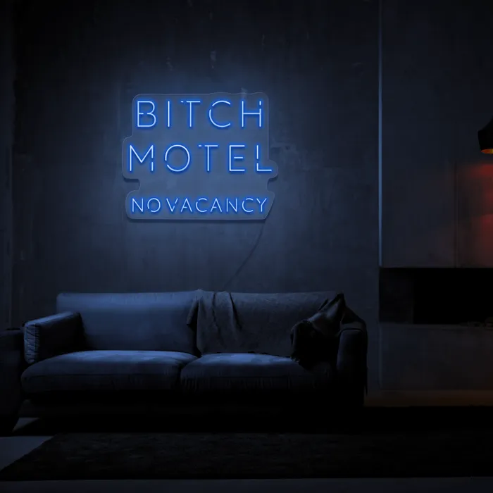 Bitch Motel   Neon Sign