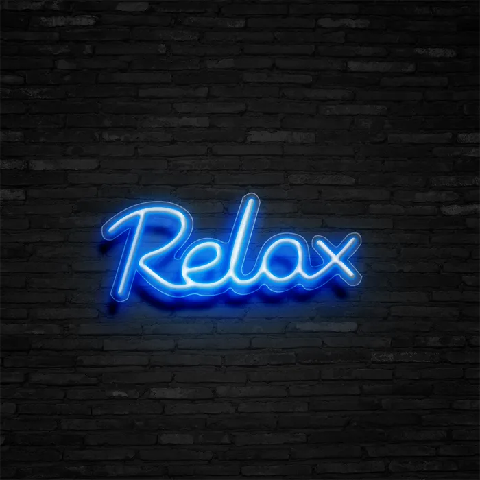 Relax   Neon Sign