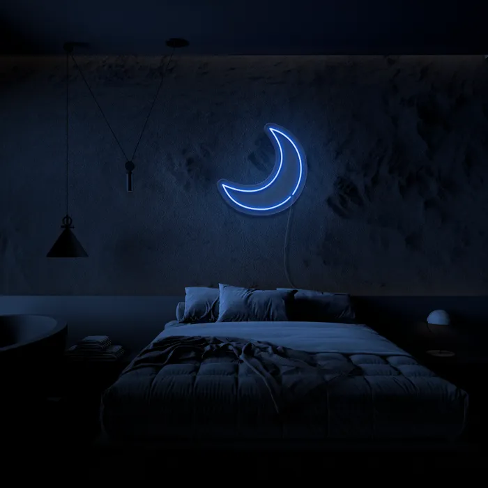 Moon   Neon Sign