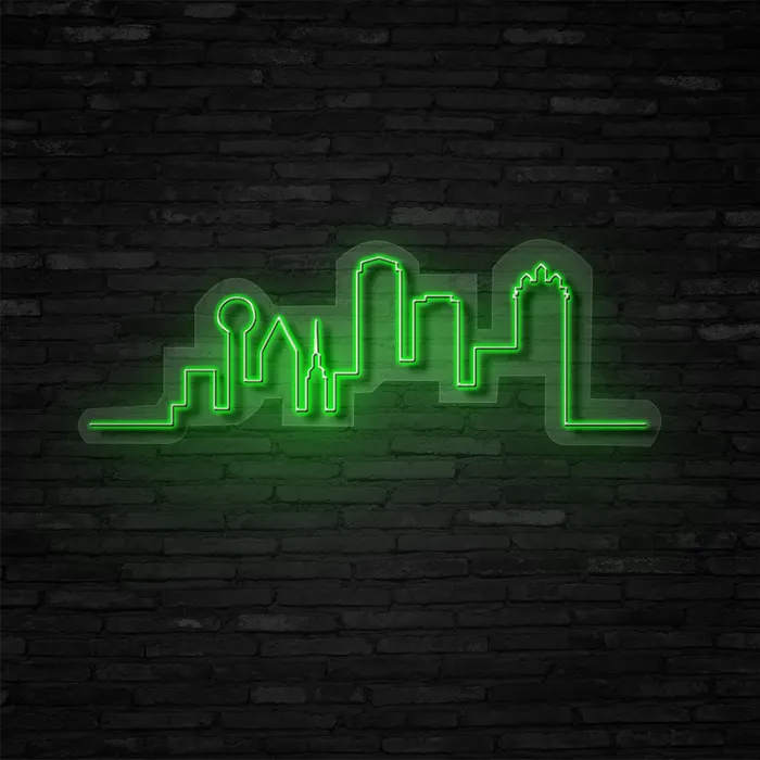 Dallas City   Neon Sign