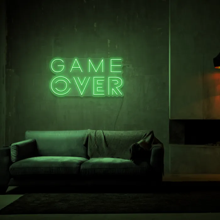 Game Over   Neon Sign