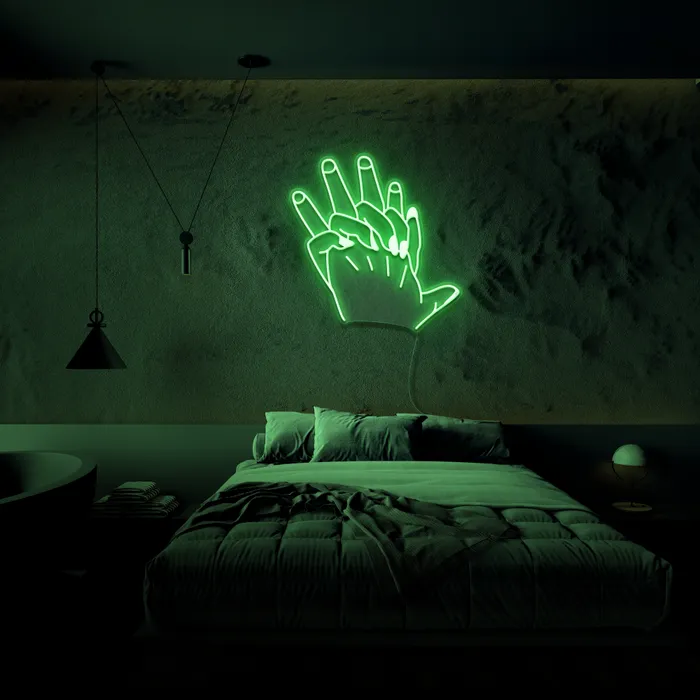 Hand In Hand   Neon Sign