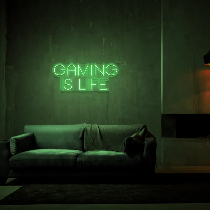 Gaming Is Life   Neon Sign