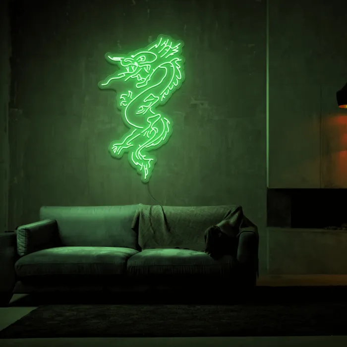 Angry Dragon   Neon Sign