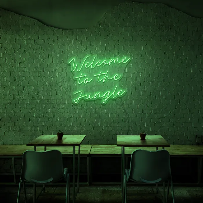 Welcome To The Jungle   Neon Sign