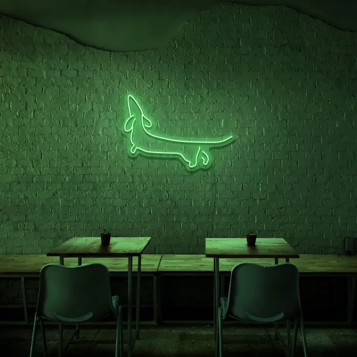 Dacheshund   Neon Sign