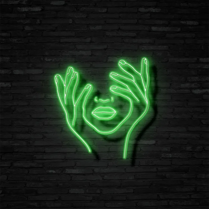 A Thinking Lady   Neon Sign