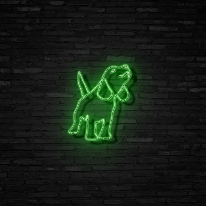 Beagle   Neon Sign