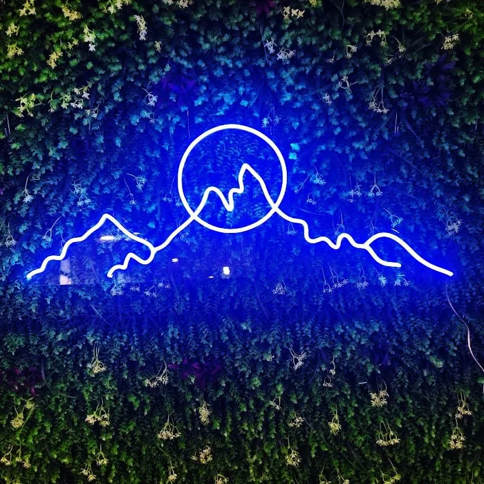 Mountainscape   Neon Sign