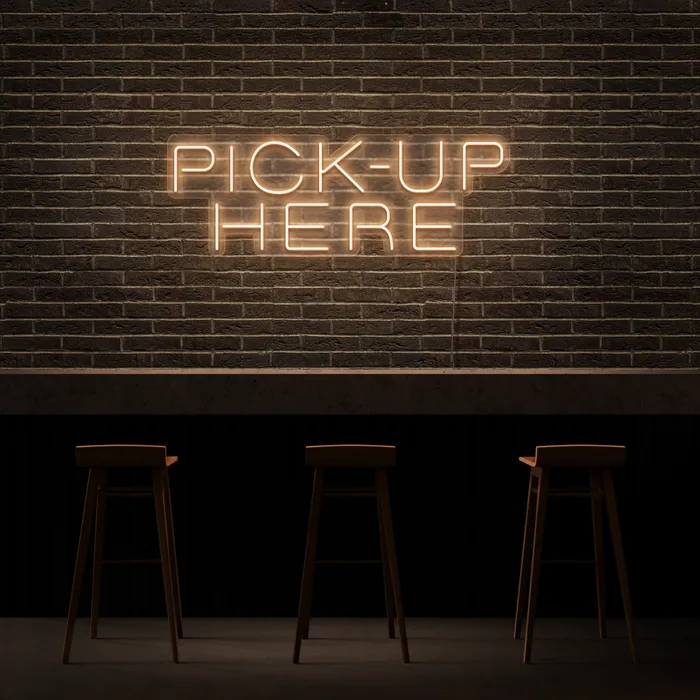 Pick up Here   Neon Sign