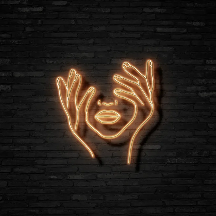 A Thinking Lady   Neon Sign