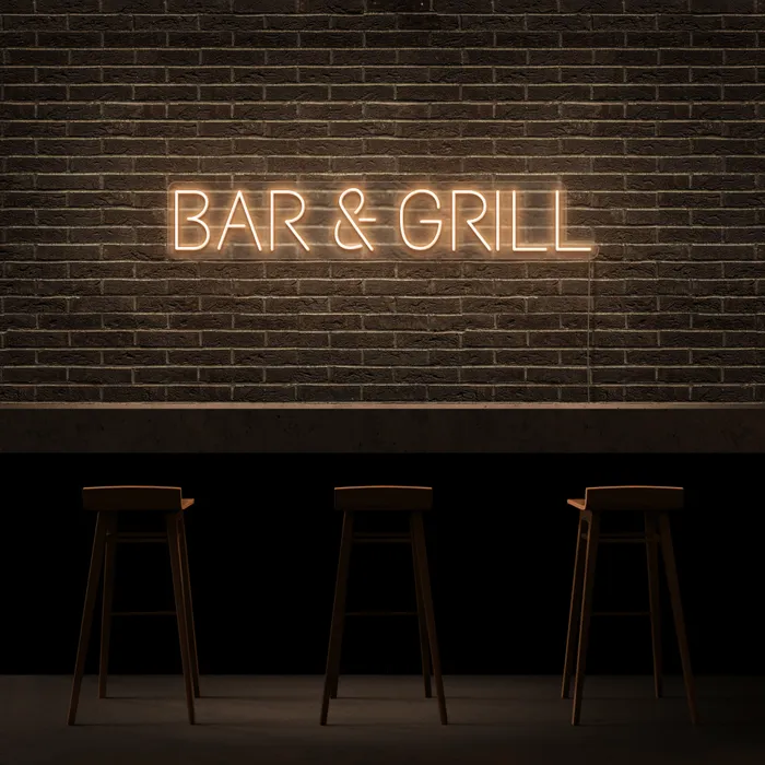 Bar & Grill   Neon Sign