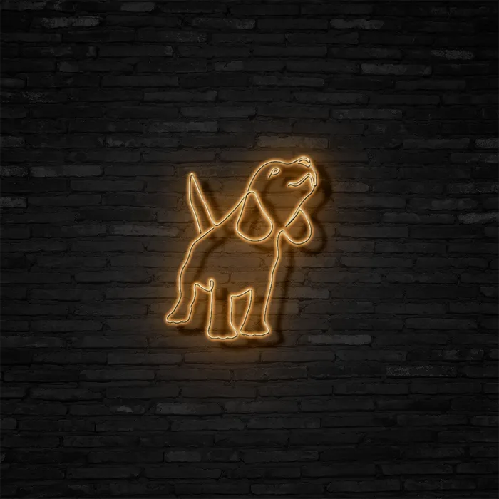 Beagle   Neon Sign