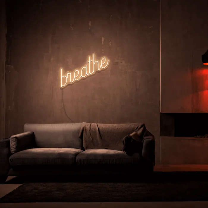 Breathe   Neon Sign