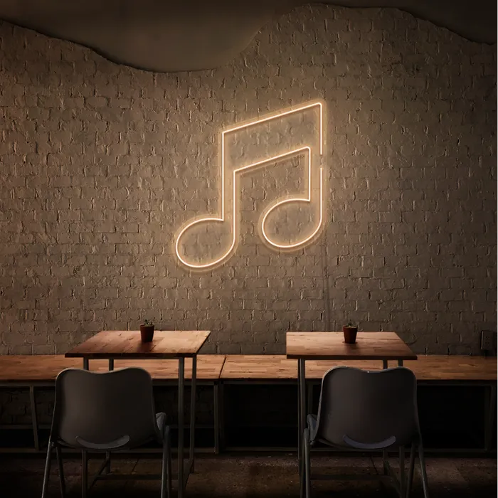 Music Note   Neon Sign