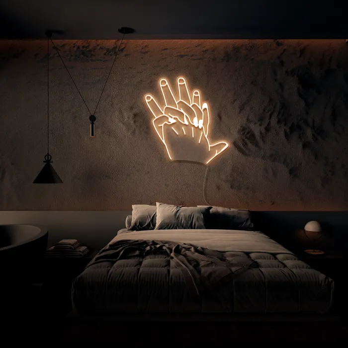 Hand In Hand   Neon Sign