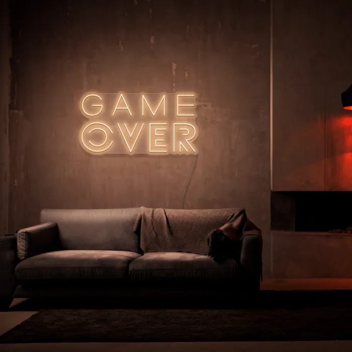 Game Over   Neon Sign