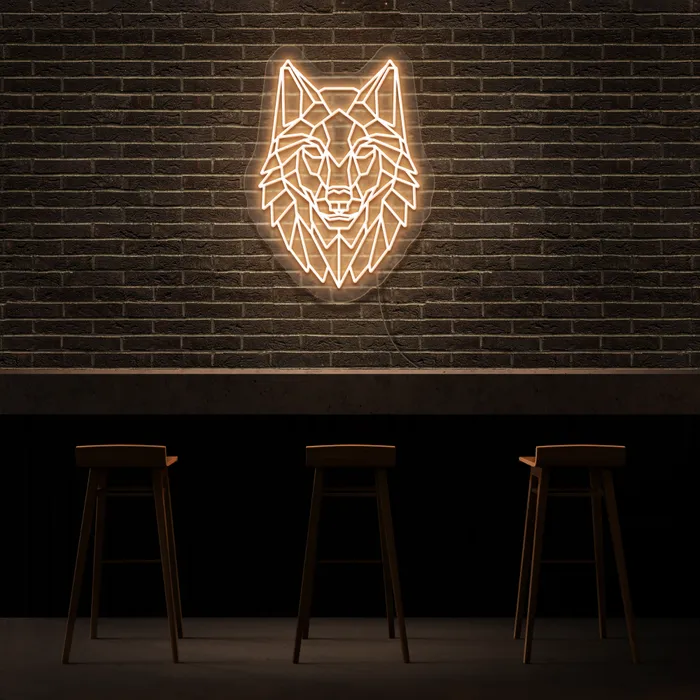 Wolf King   Neon Sign