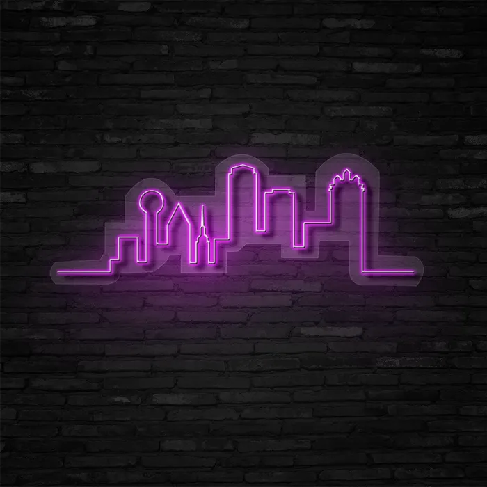 Dallas City   Neon Sign