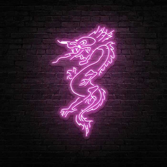 Angry Dragon   Neon Sign