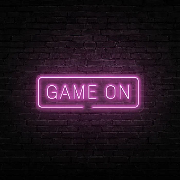 Game On   Neon Sign