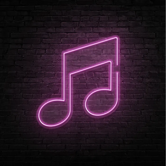 Music Note   Neon Sign